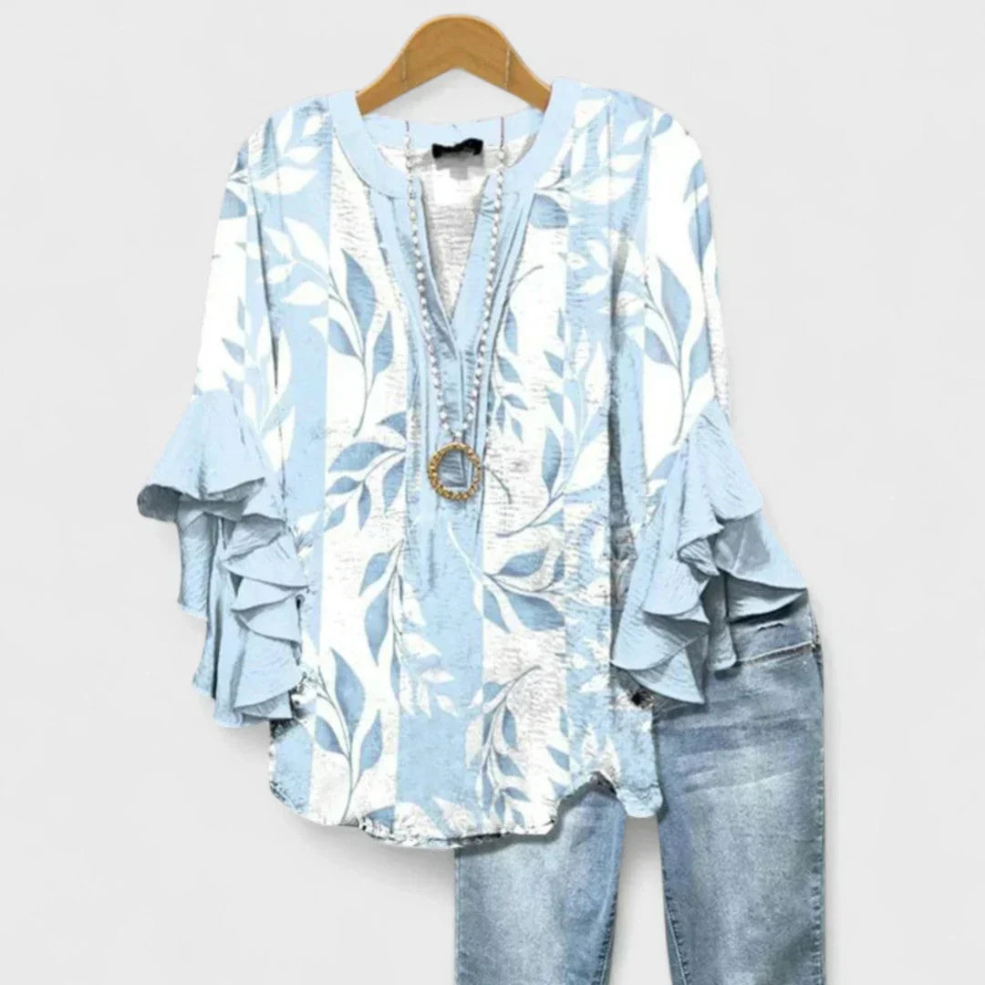 Virelina - Blusa de Algodón Elegante (Regalo Jeans Slim)