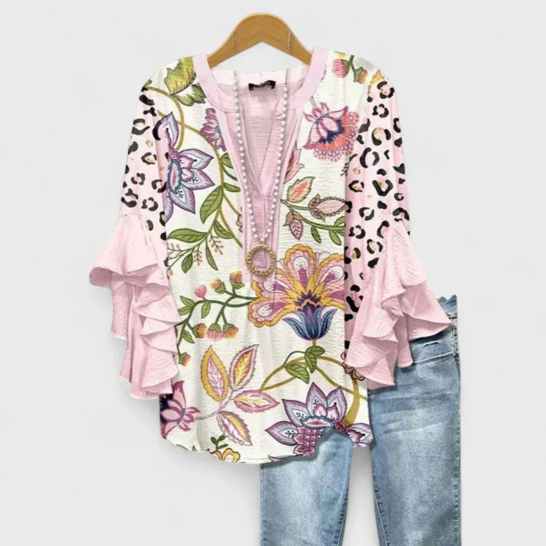 Virelina - Blusa de Algodón Elegante (Regalo Jeans Slim)