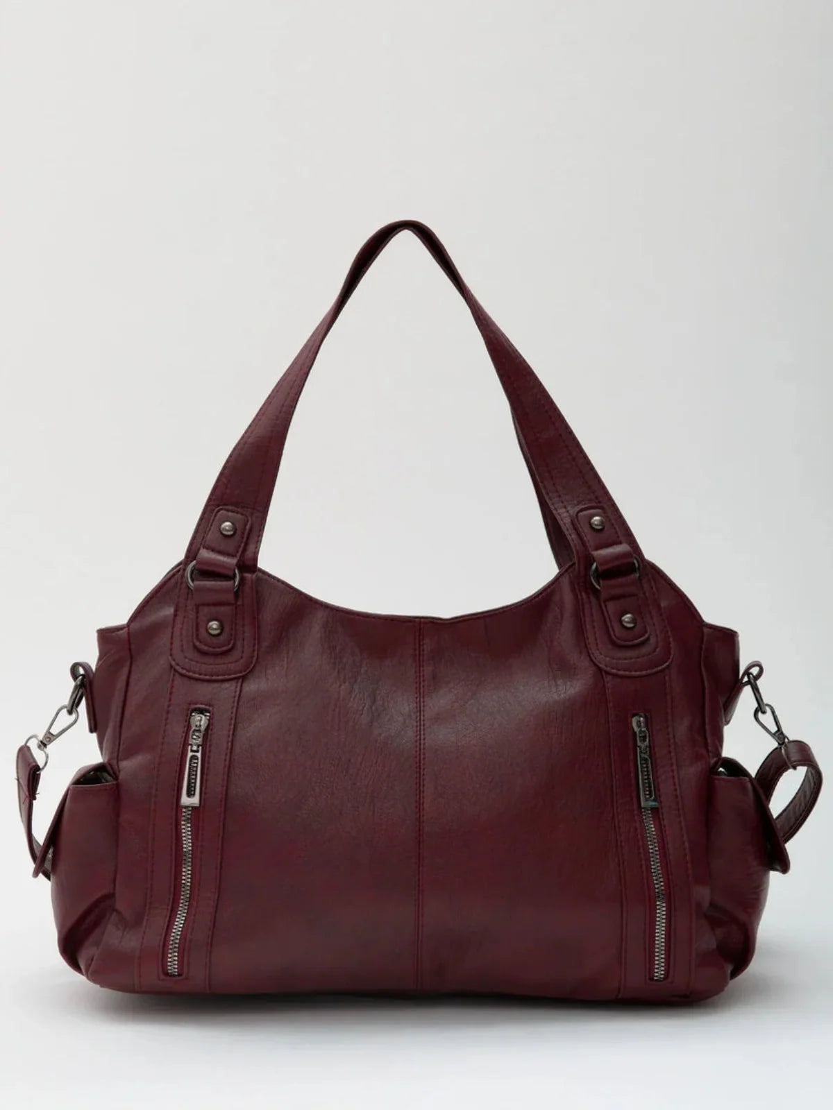Talya - Bolso de Mano Retro de Cuero Artesanal