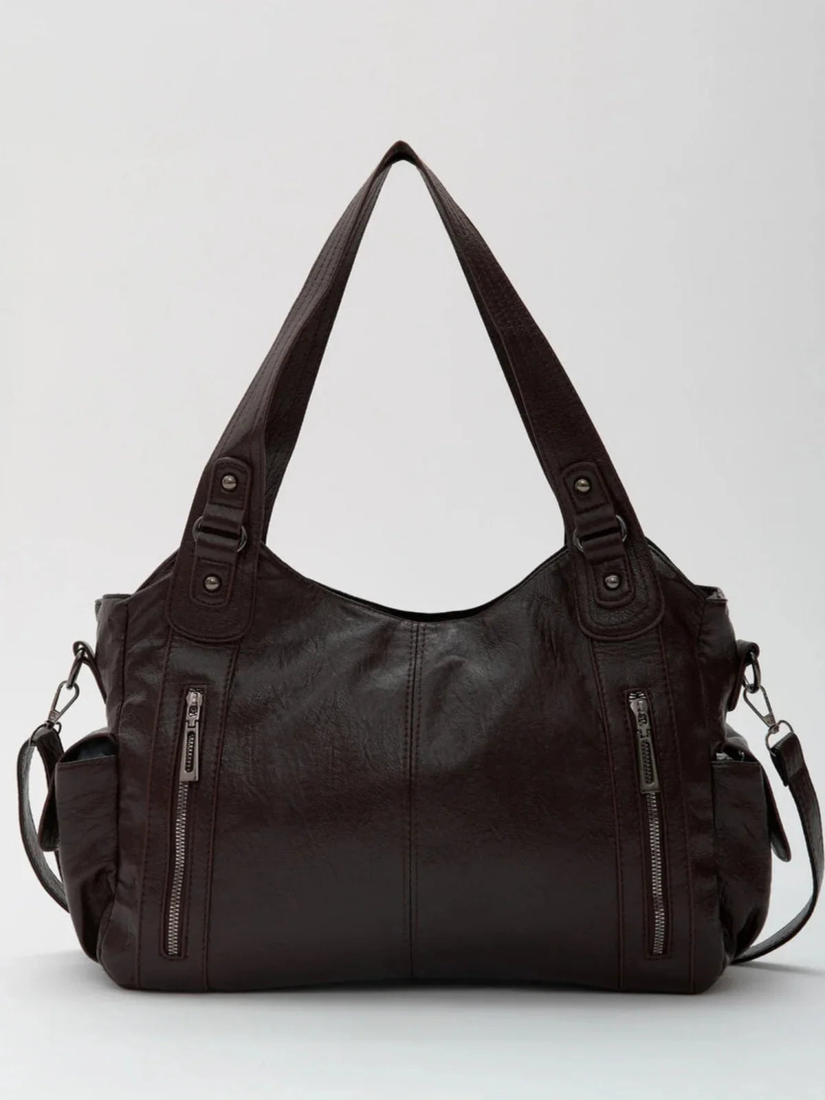 Talya - Bolso de Mano Retro de Cuero Artesanal