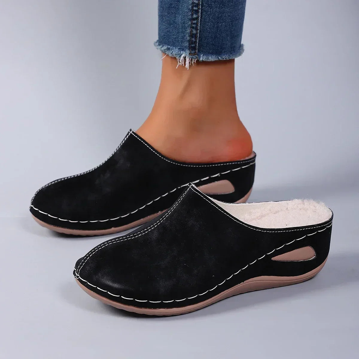 Grisel - Pantuflas Acogedoras Ortopédicas Cálidas