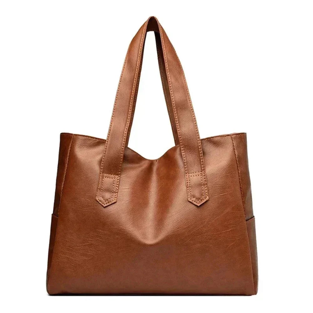 Hedna - Bolso Tote Lujoso Minimalista de Cuero