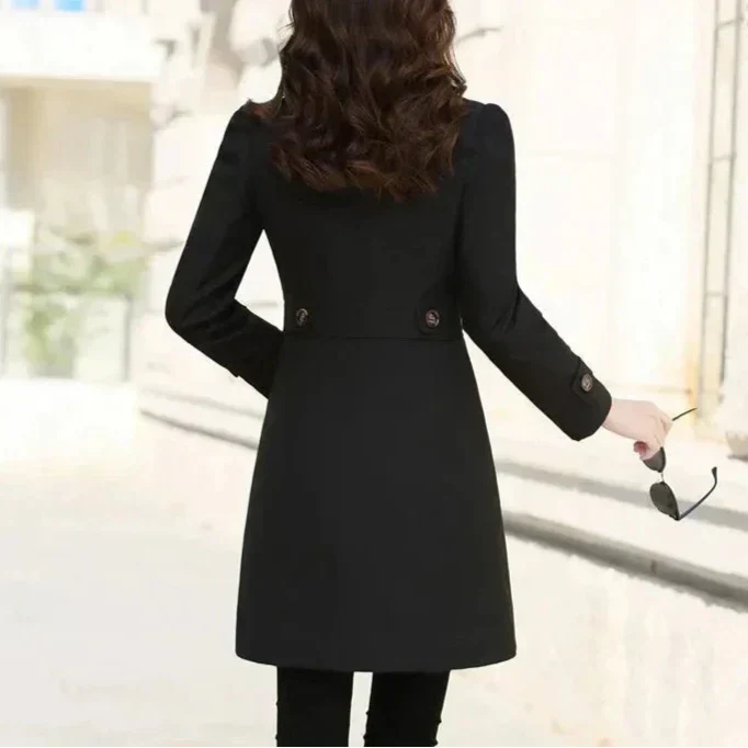 Elisenda - Klasický Esenciální Středně Dlouhý Trenchcoat