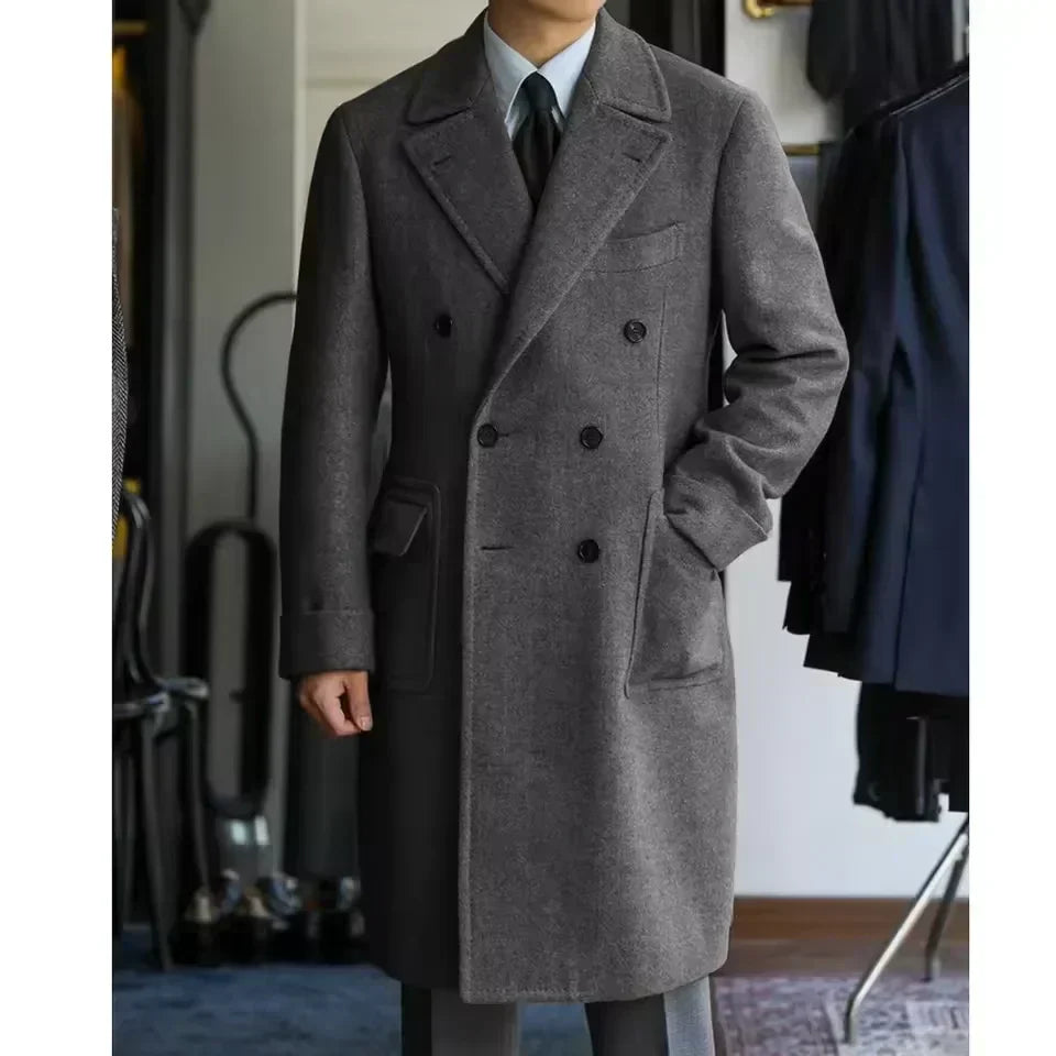Guillaume - Long Manteau Hivernal en Lain d'Exception