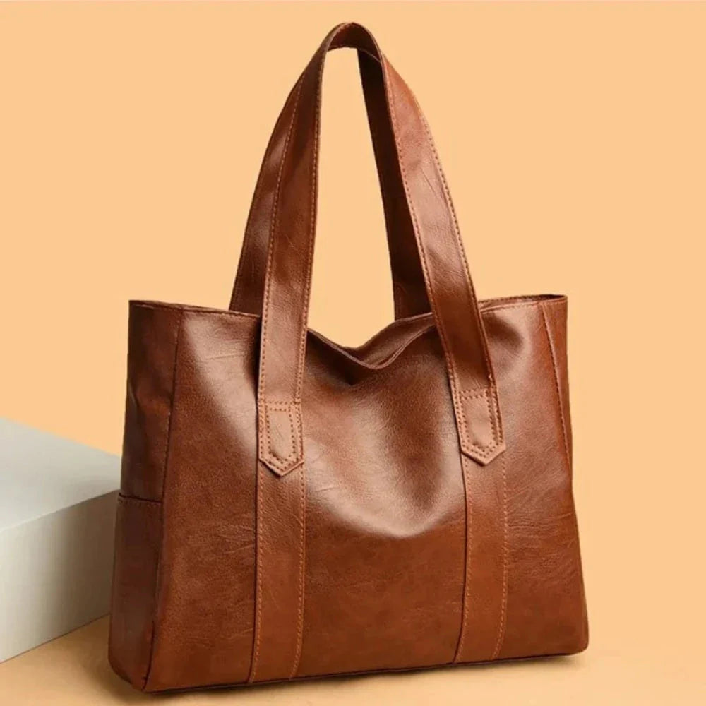 Hedna - Bolso Tote Lujoso Minimalista de Cuero
