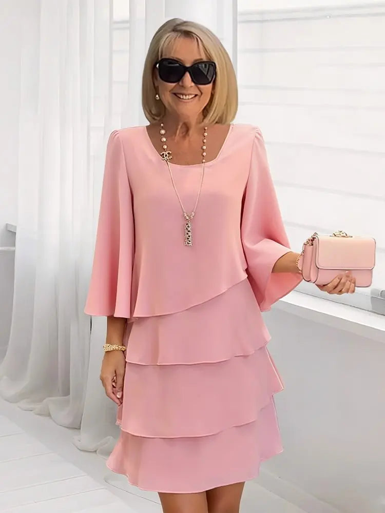 Dolores - Vestido Confort Chic con Volantes (collar de regalo)