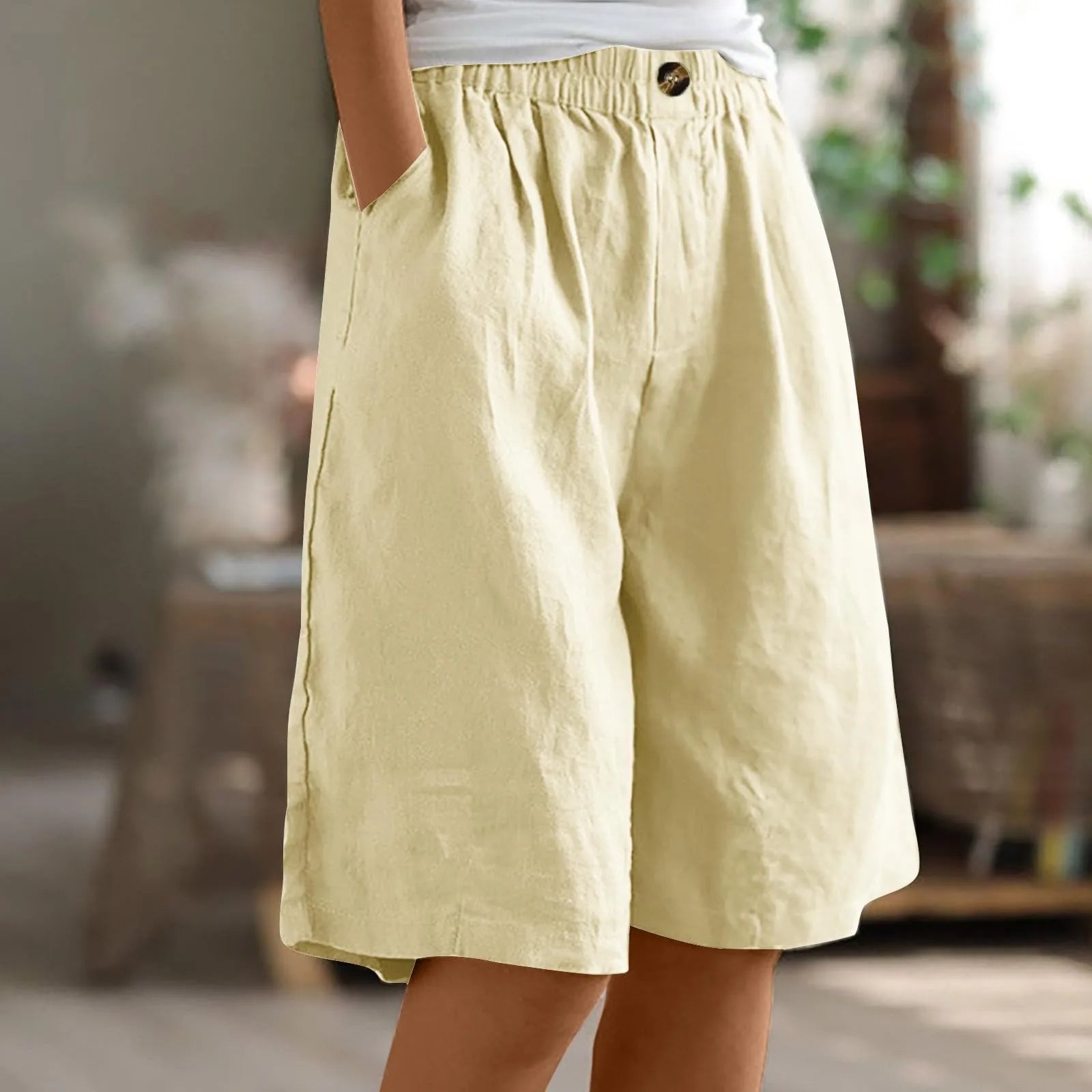 Siloe - Shorts Oversize de Estilo Bohemio