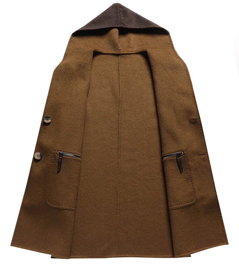 Nelson - Manteau à Capuche en Laine Premium
