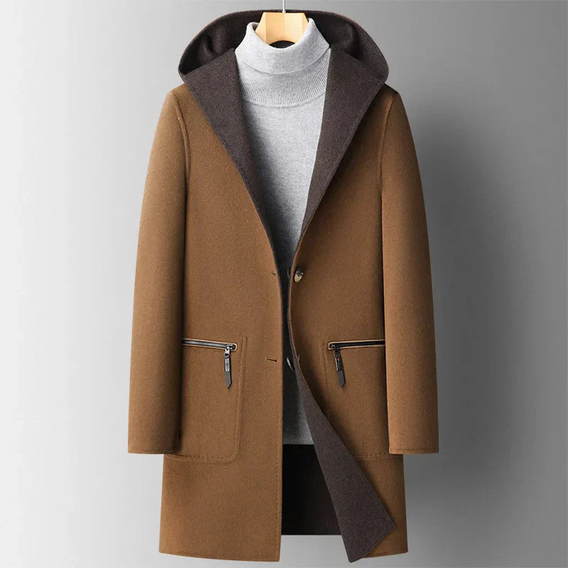 Nelson - Manteau à Capuche en Laine Premium