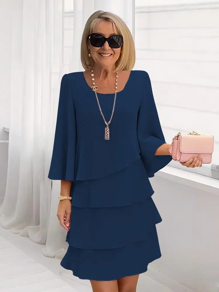 Dolores - Vestido Confort Chic con Volantes (collar de regalo)