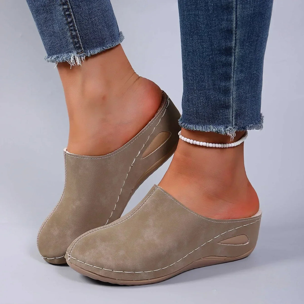 Grisel - Pantuflas Acogedoras Ortopédicas Cálidas