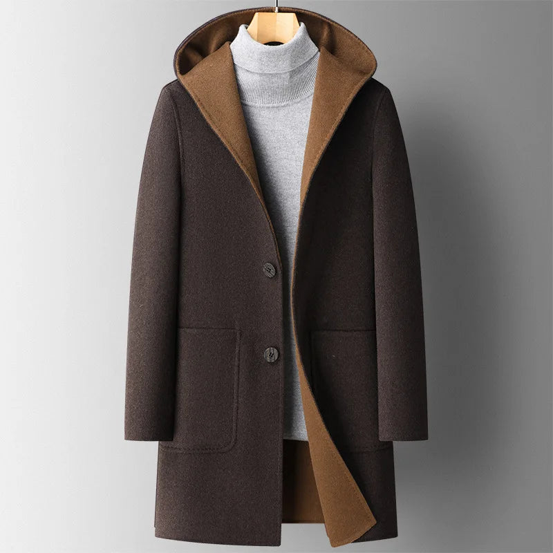 Nelson - Manteau à Capuche en Laine Premium