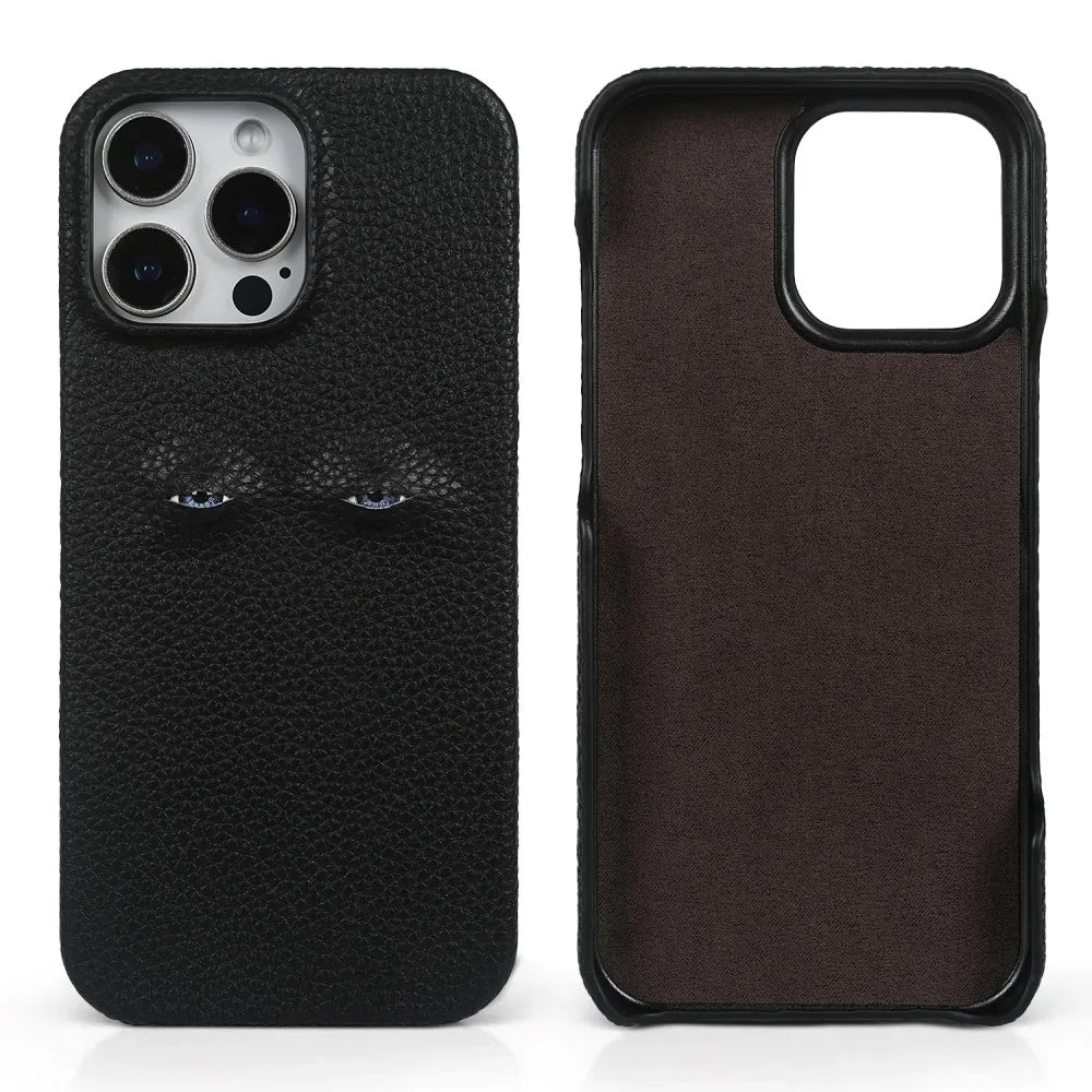 iGuard™ - Coque Observatrice en Cuir iPhone