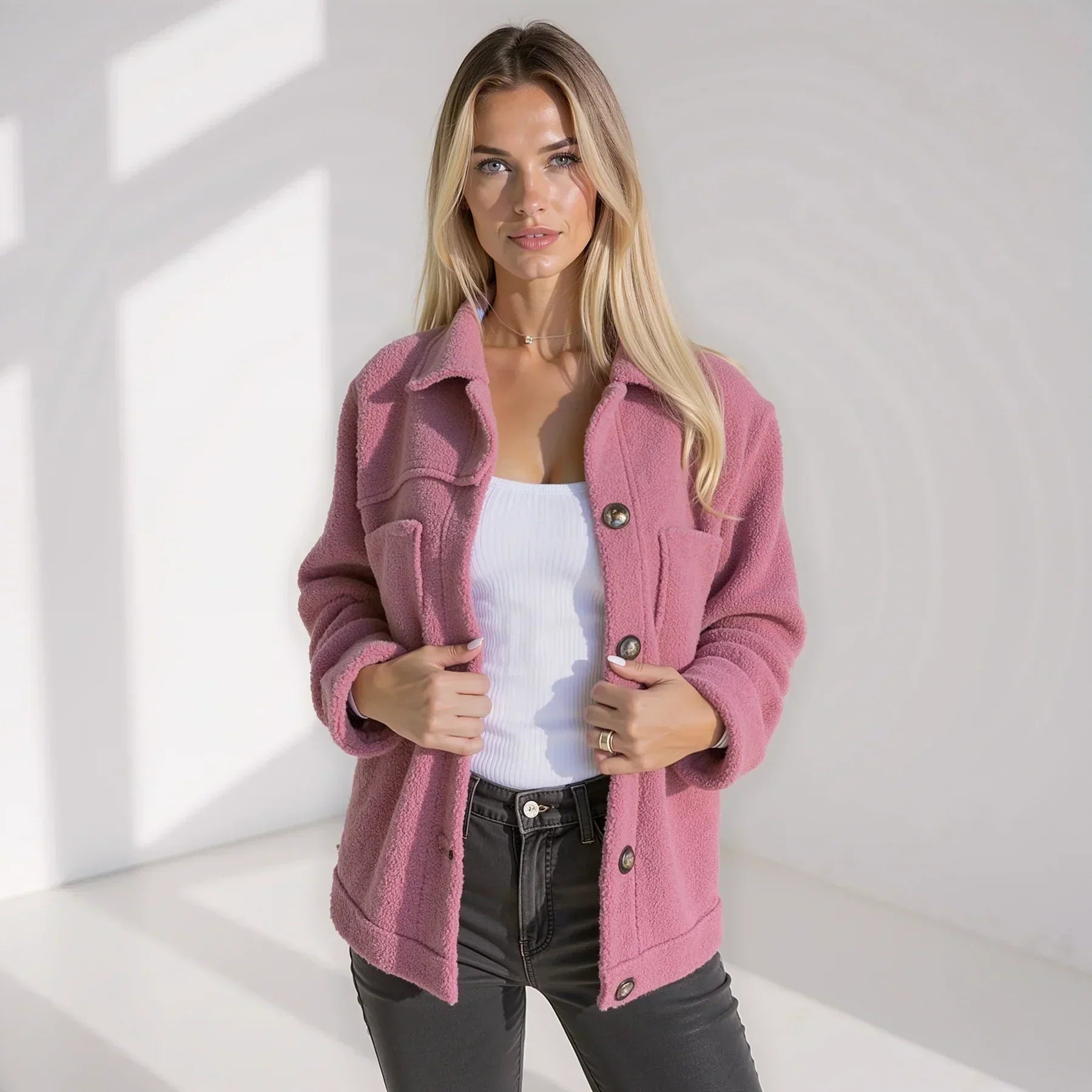Jamie - Elegantná Prémiová Flísová Bunda