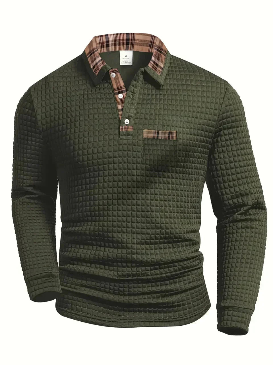 Keylan - Suéter Polo de Algodón Resistente