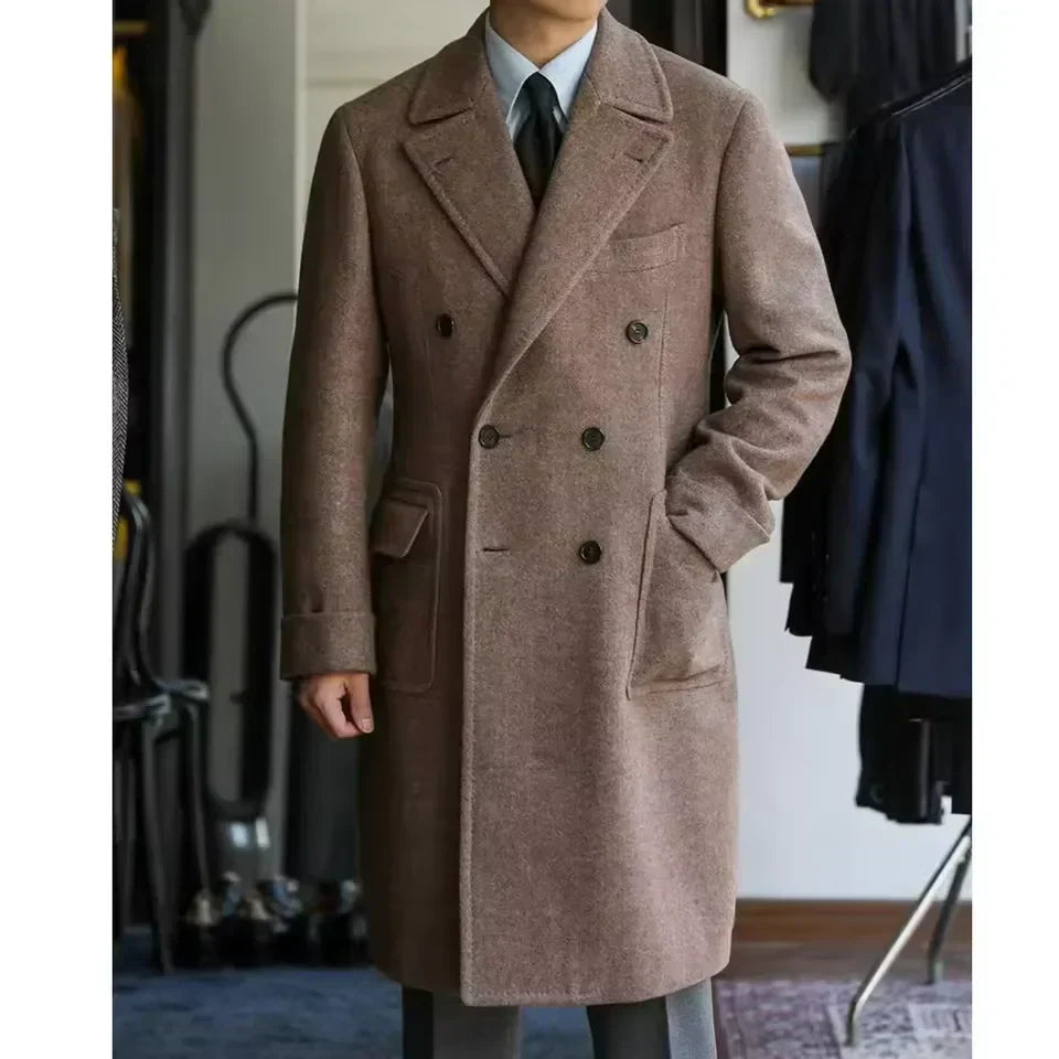 Guillaume - Long Manteau Hivernal en Lain d'Exception