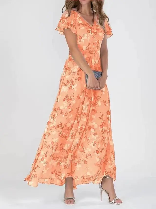 Alice - Robe Longue Bohème Chic Fleurie Premium