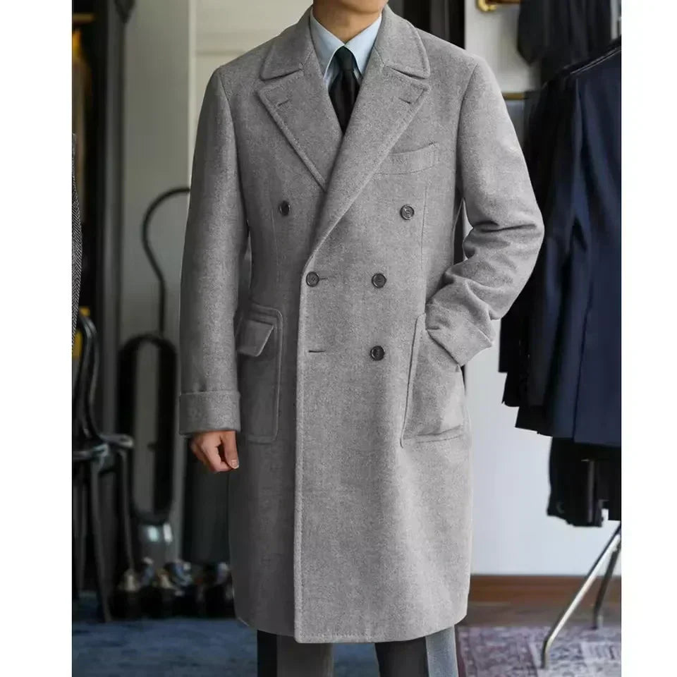 Guillaume - Long Manteau Hivernal en Lain d'Exception