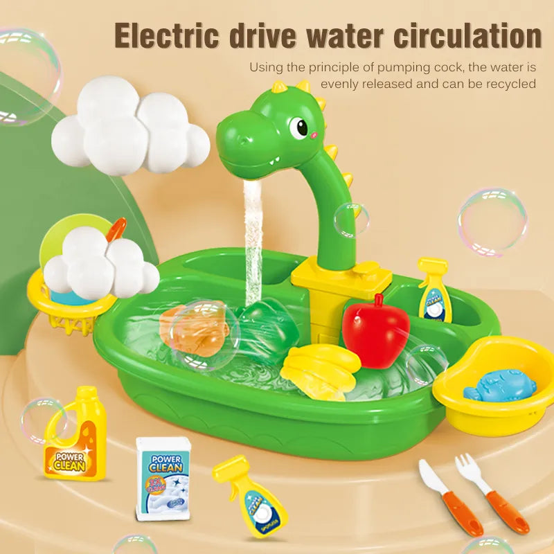 Kitcheau® Jeu Évier Électrique à Eau 17pcs