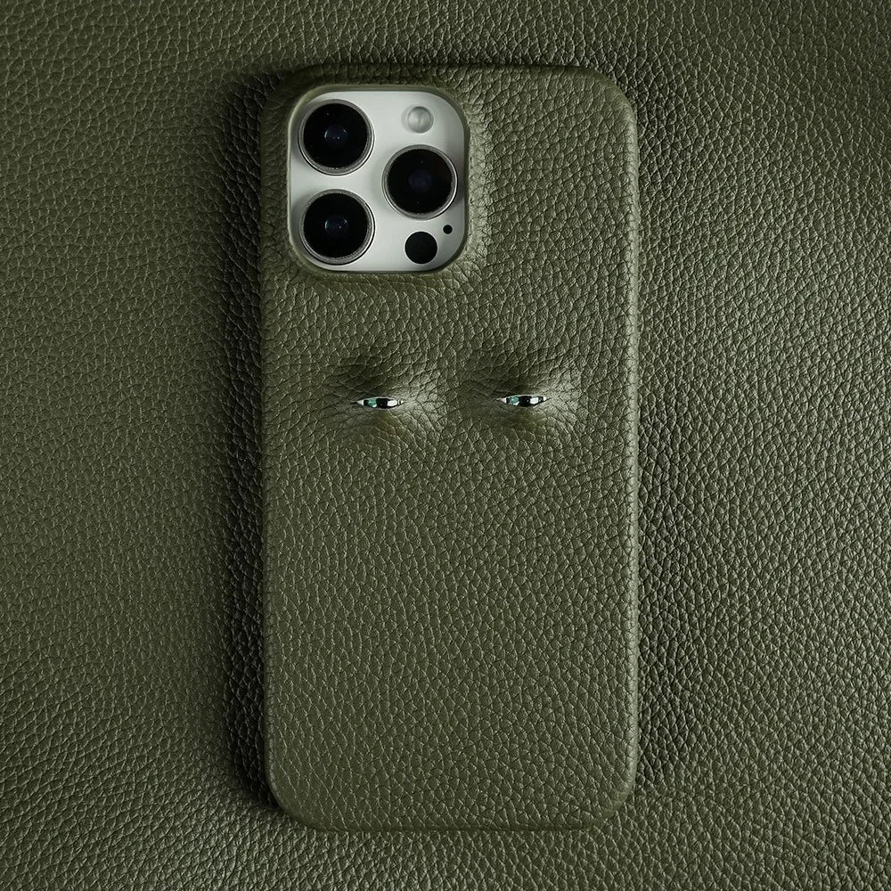 iGuard™ - Coque Observatrice en Cuir iPhone