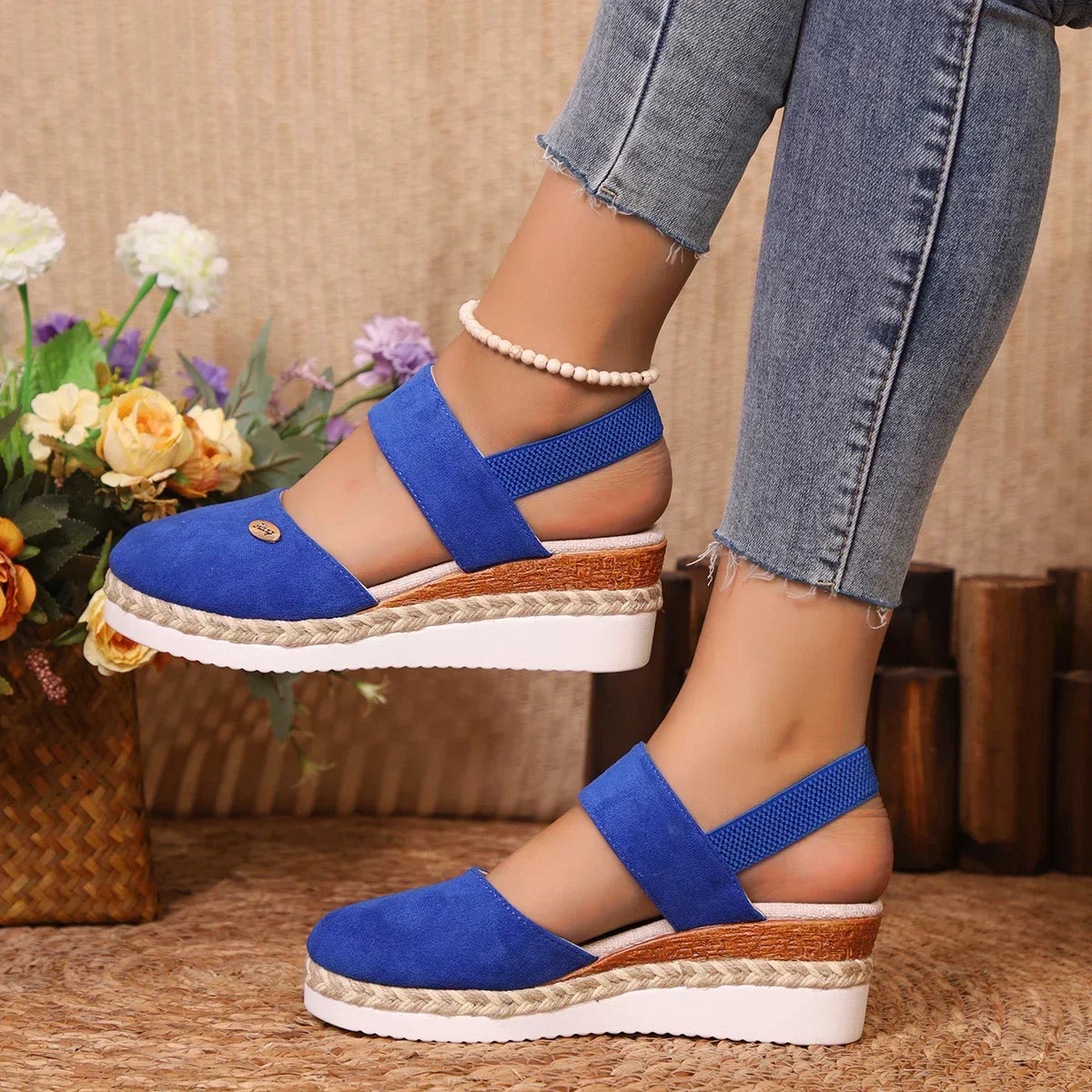Dalina - Ortopædiske Espadriller med Platform
