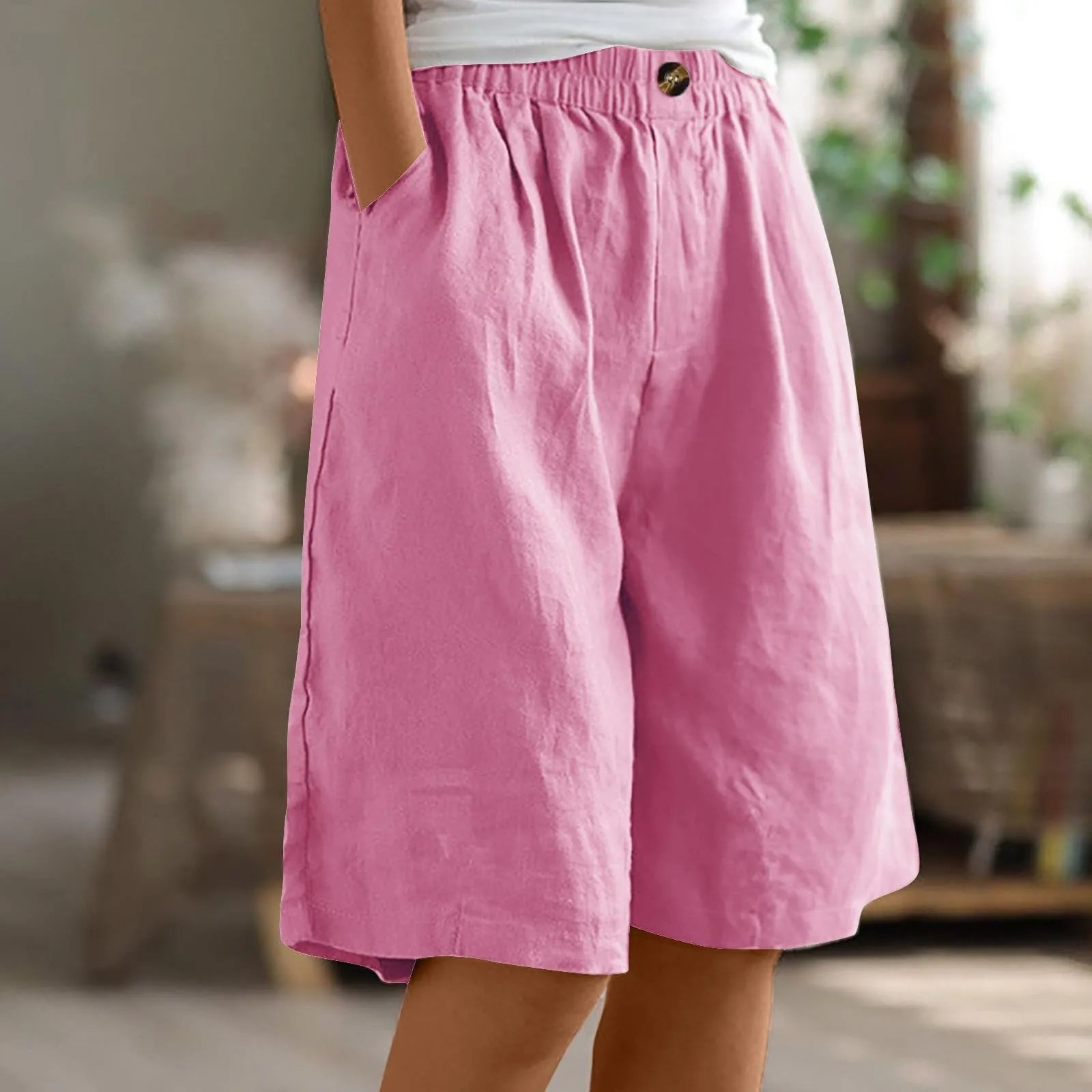 Siloe - Shorts Oversize de Estilo Bohemio