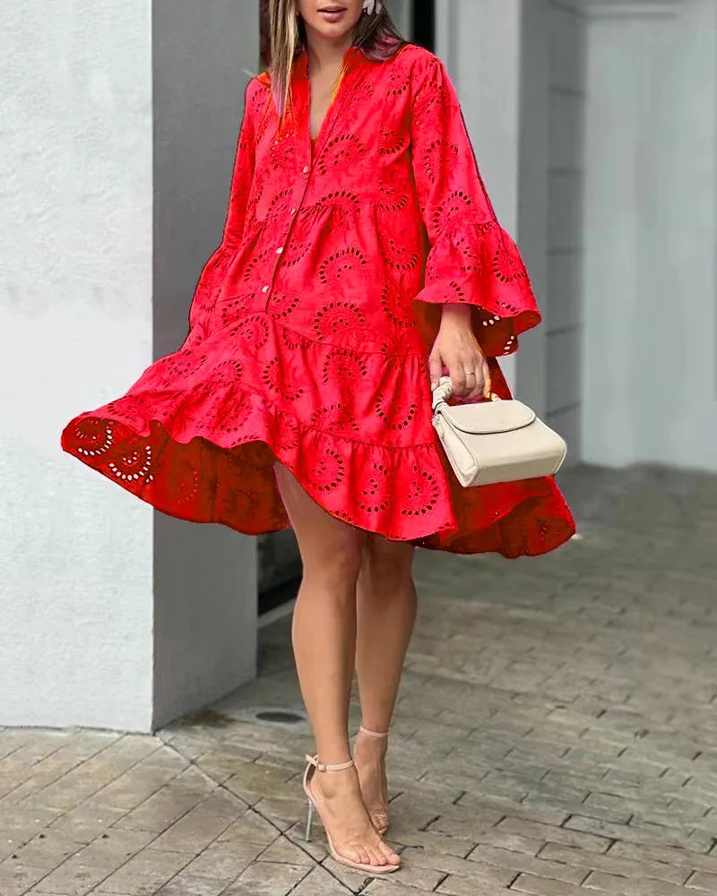 Bianca - Robe en Broderie Premium Tendance