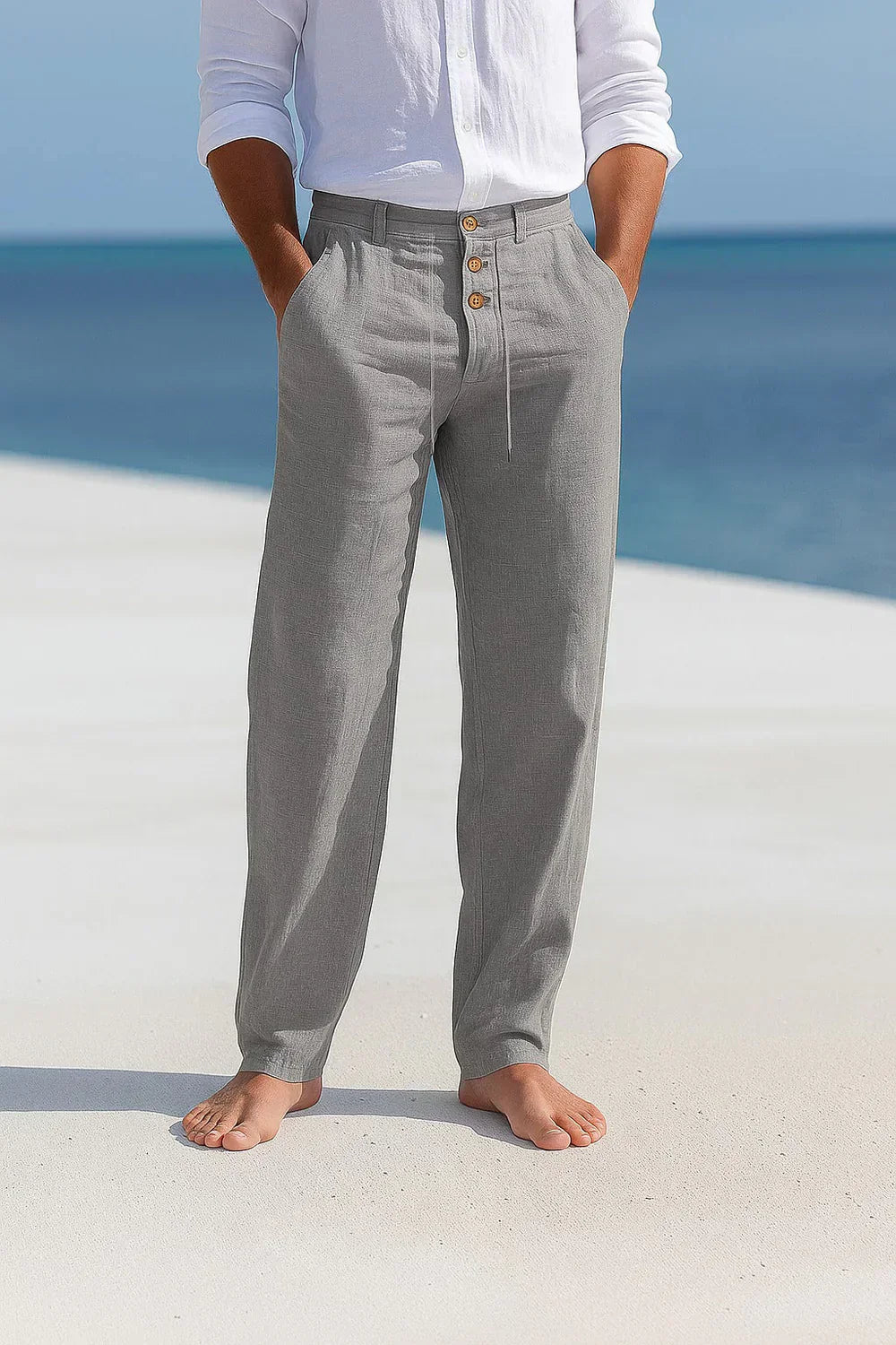Corentin - Pantalones de Lino Elegantes y Refinados