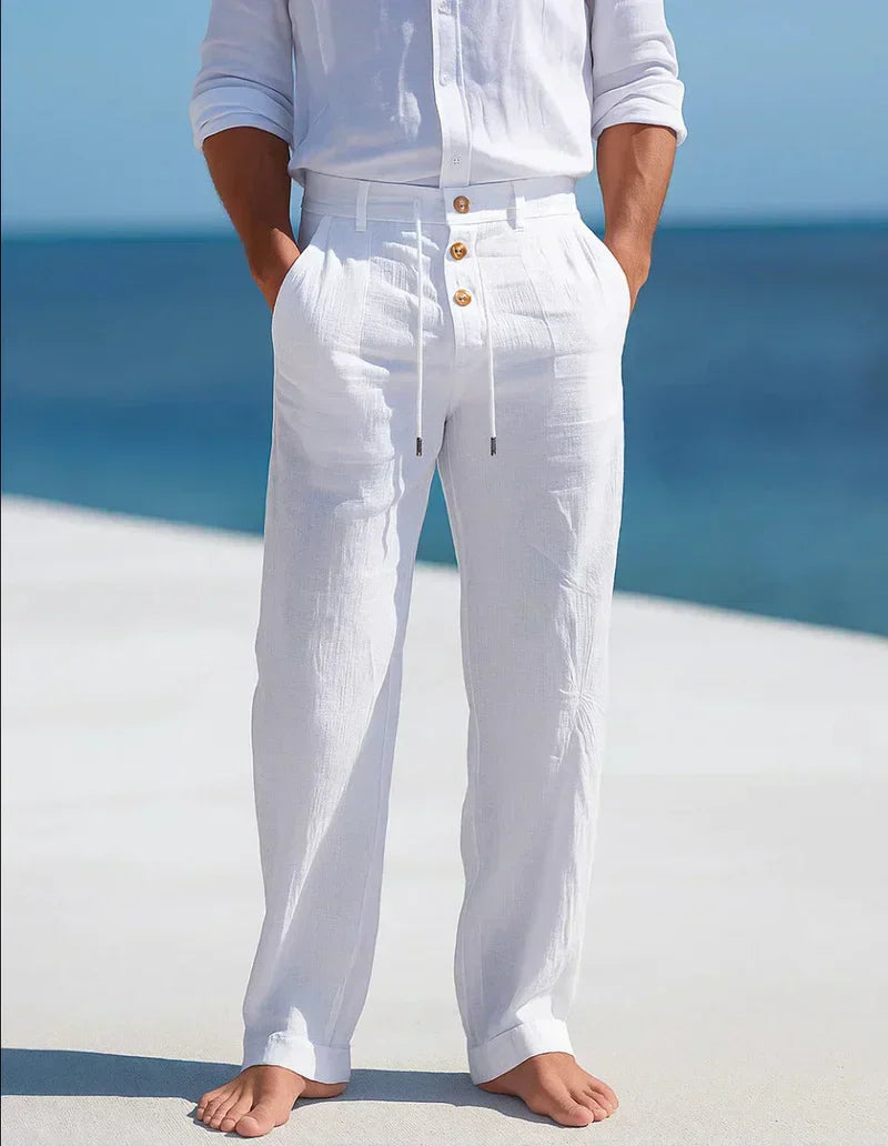 Corentin - Pantalones de Lino Elegantes y Refinados