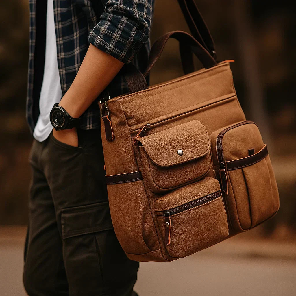 Aubin - Bolso de Ante Resistente y Espacioso