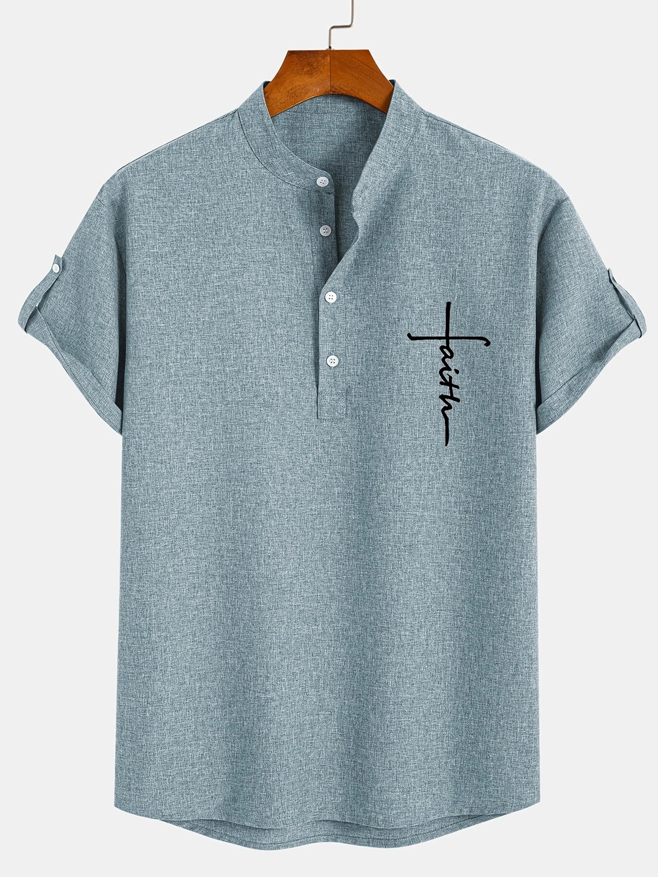 Cristiano - Camisa de Manga Corta "Faith" para Hombre