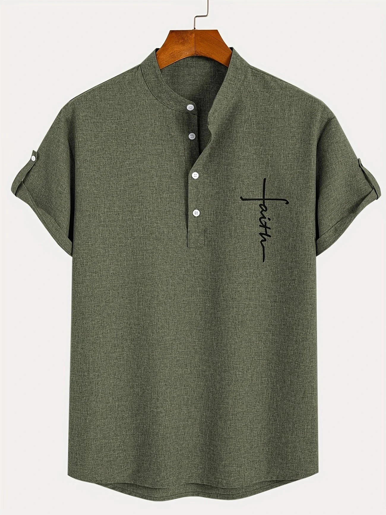 Cristiano - Camisa de Manga Corta "Faith" para Hombre