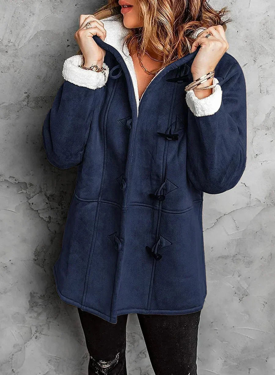 Lindora - Manteau Vintage Ultra Doux Automne et Hiver