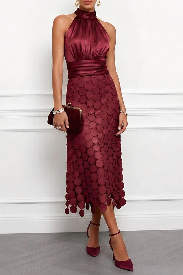 Antonia - Vestido de Noche Ajustado con Elegantes Escamas