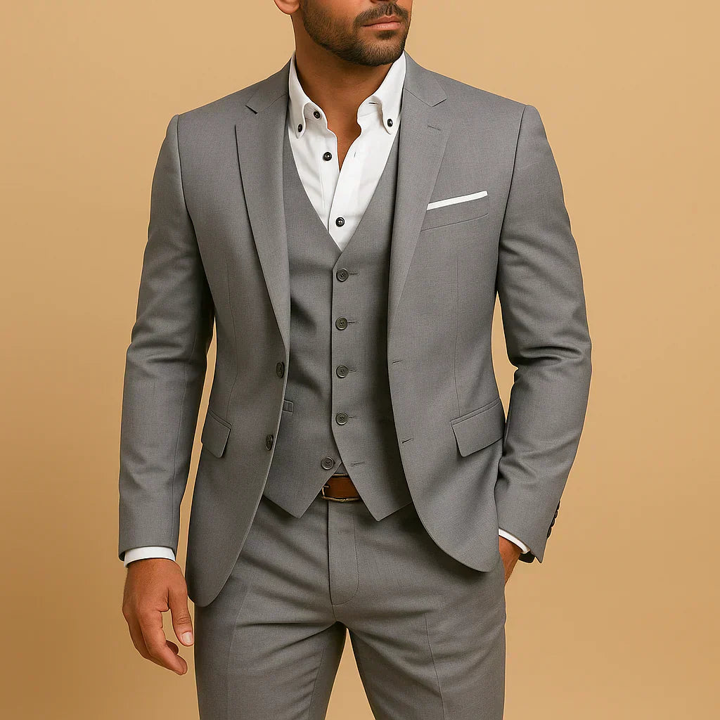 Serguei - Traje de Hombre de 3 Piezas con Chaqueta y Pantalones
