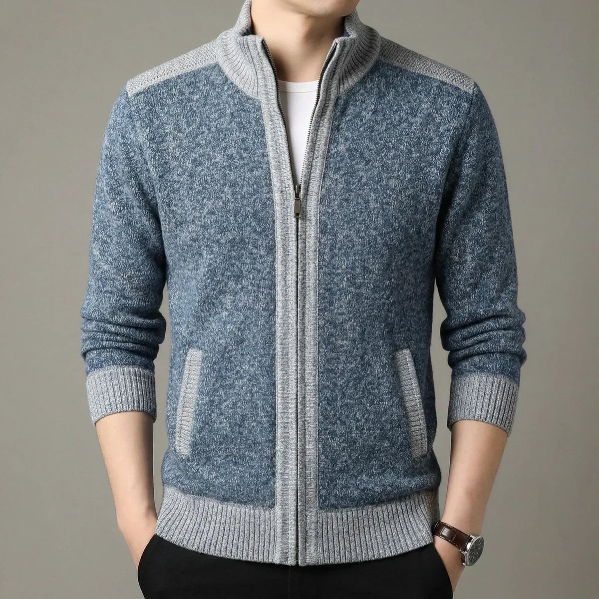 Timothé - Gilet Zippé en Maille d'Exception