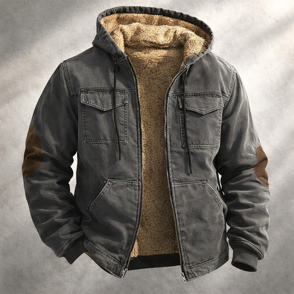 Gishto - Chaqueta de Felpa Estilo Cargo Confiable