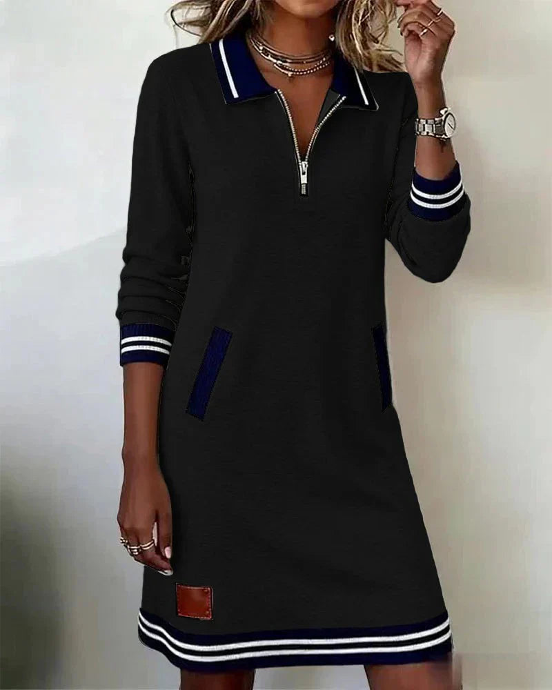 Halima - Vestido Polo De Manga Larga De Algodón