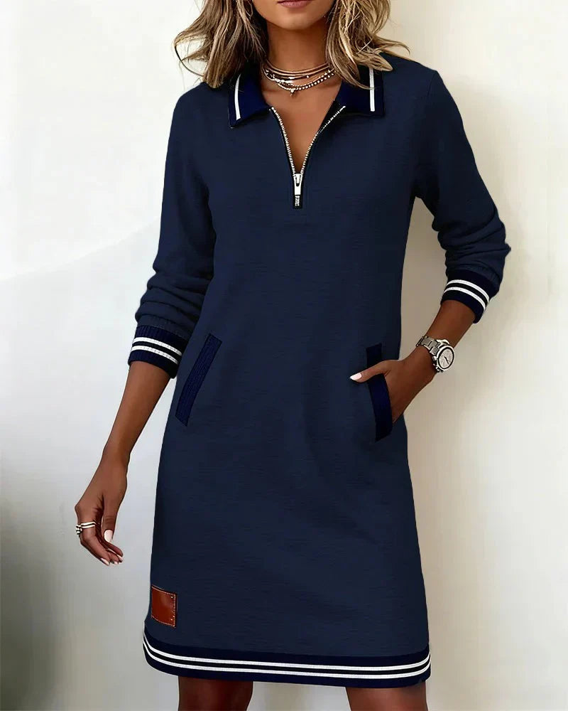 Halima - Vestido Polo De Manga Larga De Algodón