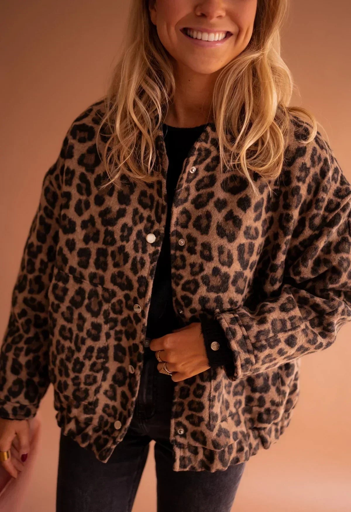 Vicky - Trendová Leopardia Bunda Prémiovej Kvality
