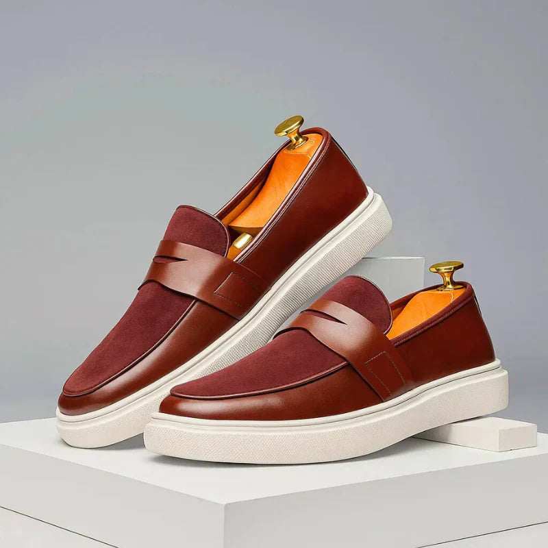 Barthel - Élégants Mocassins Épurés Cuir et Daim