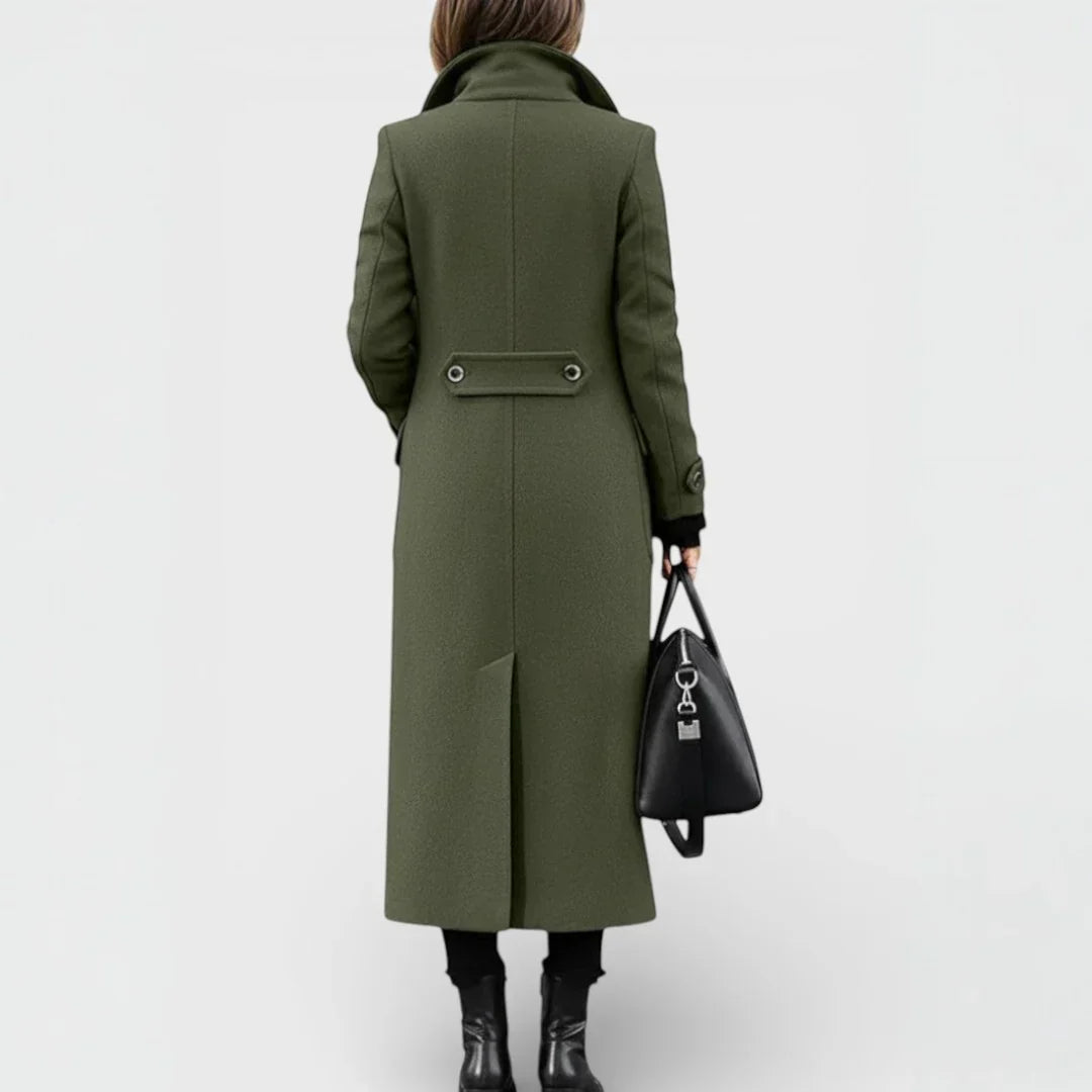 Estela - Long Manteau en Laine Chic Intemporel