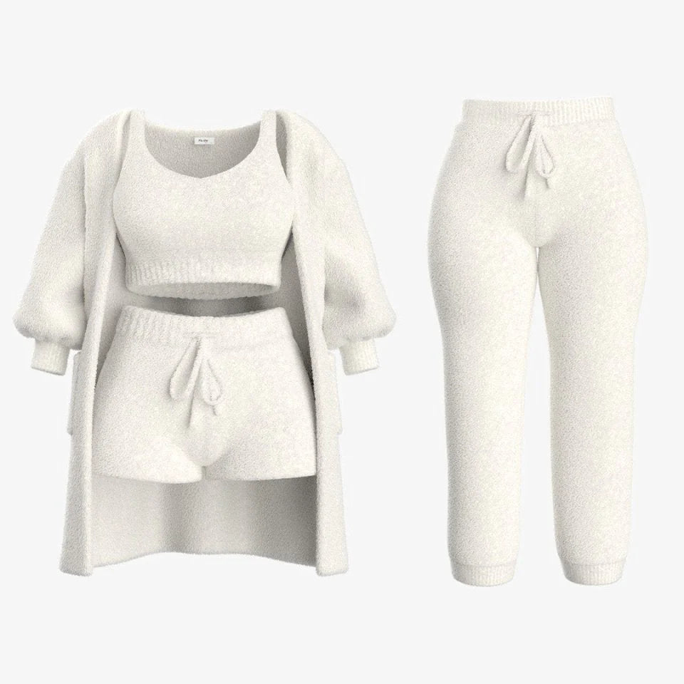 Katrina - Conjunto Acogedor de Punto 4pzs