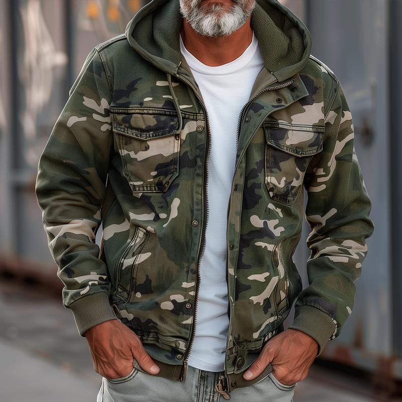 Gilbert - Chaqueta Con Capucha Estilo Militar