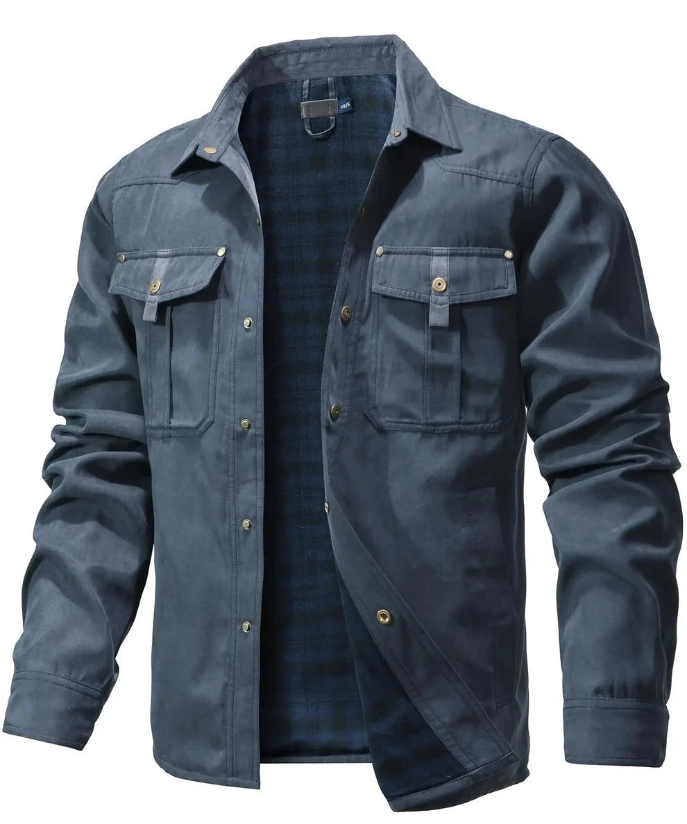 Rudel - Chaqueta Camisera Casual Chic de Algodón