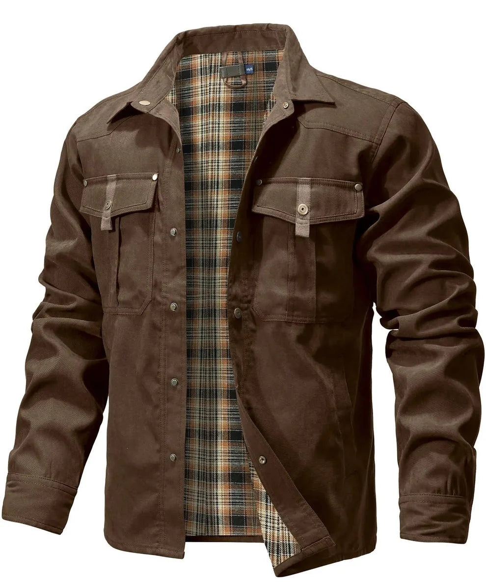 Rudel - Chaqueta Camisera Casual Chic de Algodón