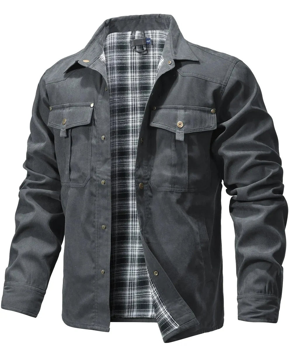 Rudel - Chaqueta Camisera Casual Chic de Algodón