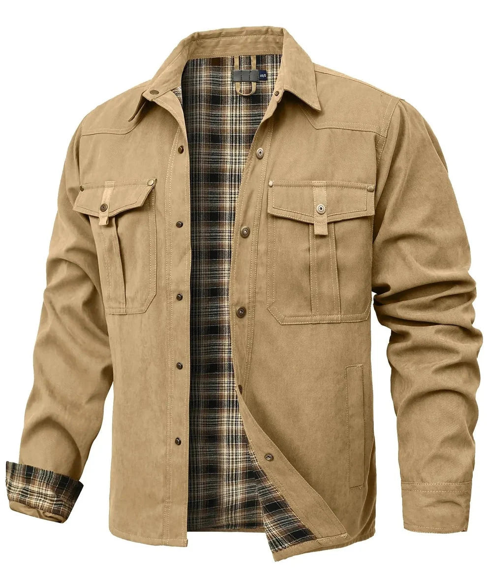 Rudel - Chaqueta Camisera Casual Chic de Algodón