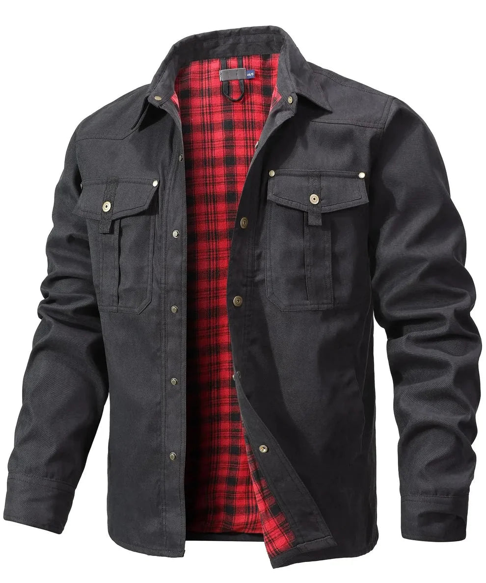 Rudel - Chaqueta Camisera Casual Chic de Algodón