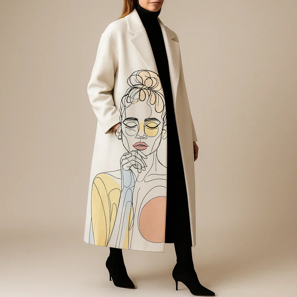 Alisiya - Manteau en Laine Collection Arty